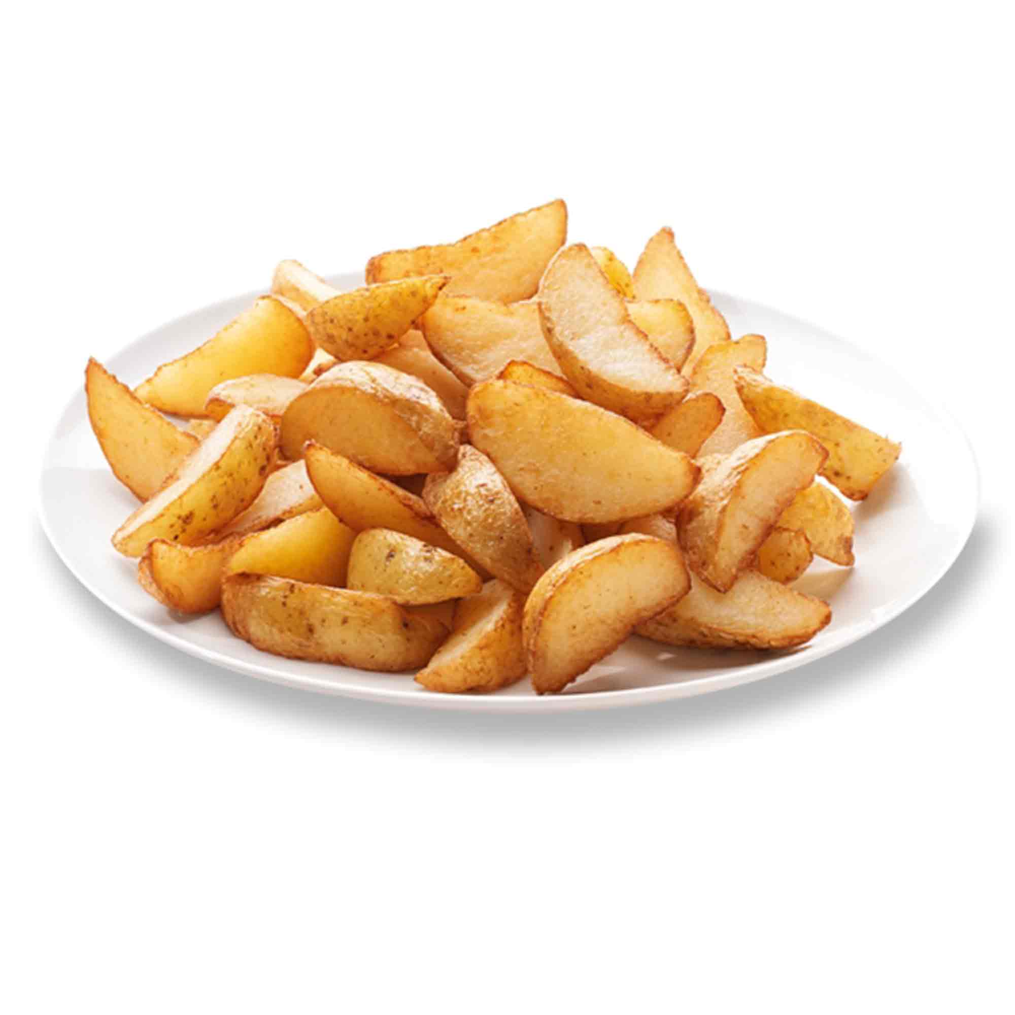 Skin-on potato wedges